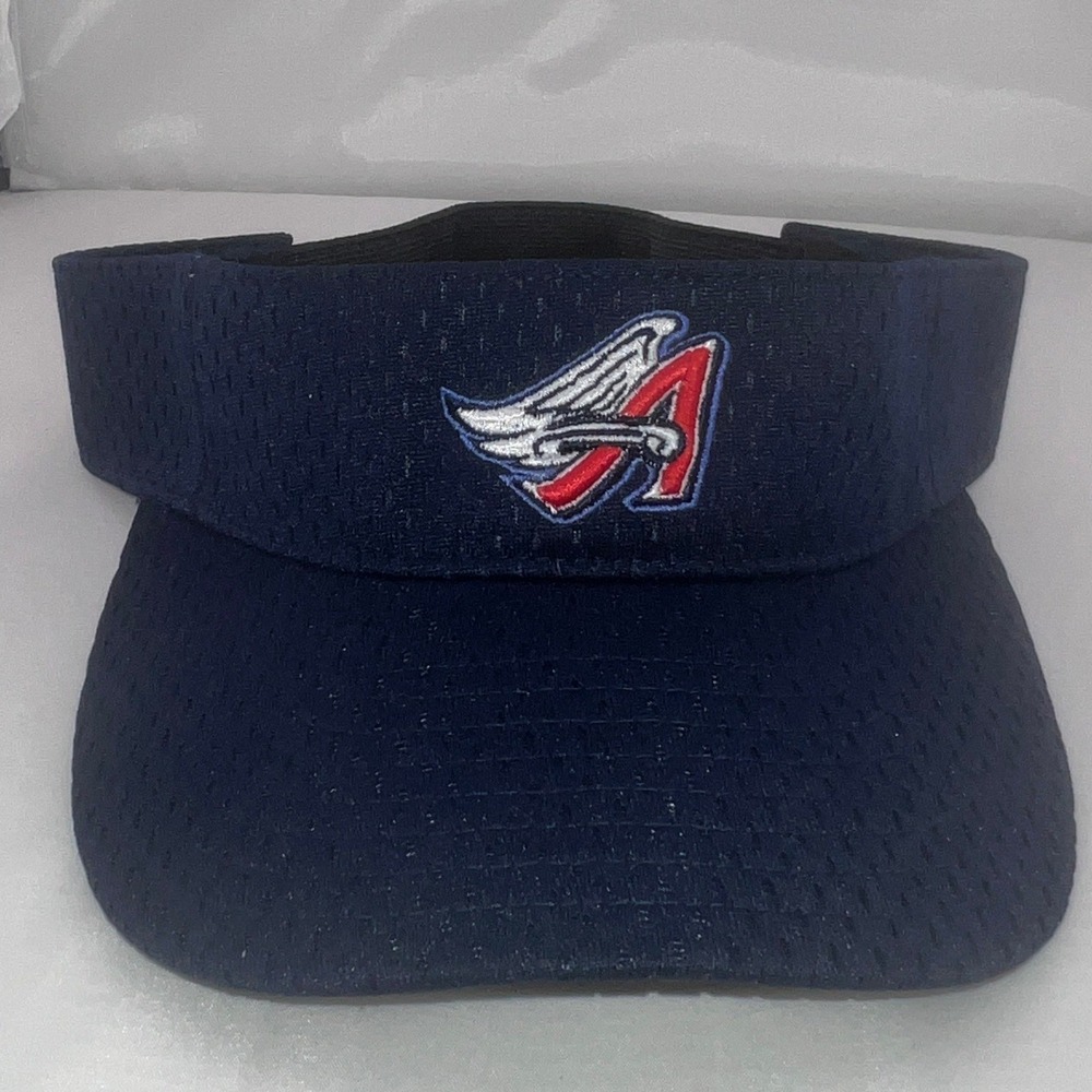New Era Los Angeles Angels MLB Visor Navy Blue Mesh Authentic Collection Hat